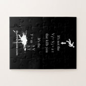 SlipperyJoe's Science数学(ばちゃばちゃ)跳ねるstickman equat ジグソーパズル (横)