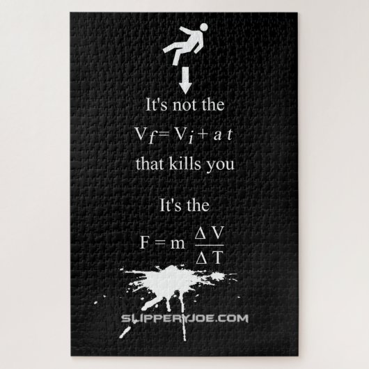 SlipperyJoe's Science数学（ばちゃばちゃ）跳ねるstickman equat ジグソーパズル (縦)