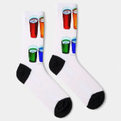 SlipperyJoe's shot glasses six cups arranged horiz ソックス (右)