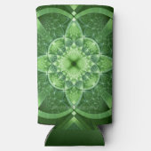SlipperyJoe's St. Patrick's Day Fractal vortex hol スリム缶クーラー (裏面)