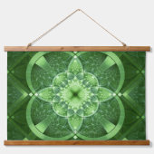 SlipperyJoe's St. Patrick's Day Fractal vortex hol 吊り下げ型タペストリー (正面)