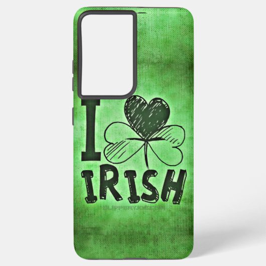 SlipperyJoe's St. Patrick's Day Irish 3枚葉c Samsung Galaxyケース (裏面)