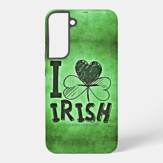 SlipperyJoe's St. Patrick's Day Irish 3枚葉c Samsung Galaxyケース (裏面)
