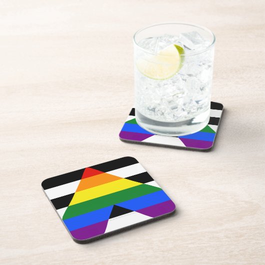 SlipperyJoe's Straight Ally FlagゲイギフトLGBTQIA コースター (右側)