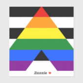 SlipperyJoe's Straight Ally FlagゲイギフトLGBTQIA シール (シート)