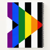 SlipperyJoe's Straight Ally FlagゲイギフトLGBTQIA ノートブック (裏面)