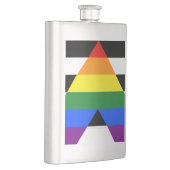 SlipperyJoe's Straight Ally FlagゲイギフトLGBTQIA フラスク (右)