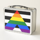 SlipperyJoe's Straight Ally FlagゲイギフトLGBTQIA メタルランチボックス (裏面)