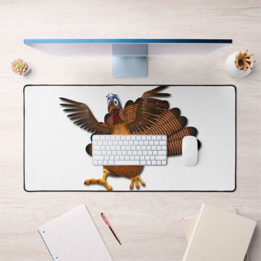 SlipperyJoe's Thanksgiving七面鳥の翼カラフルf デスクマット (オフィス1)
