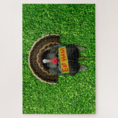 SlipperyJoe's Thanksgiving七面鳥の草のハム食べコー ジグソーパズル (縦)