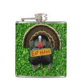 SlipperyJoe's Thanksgiving七面鳥の草のハム食べコー フラスク (正面)