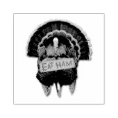 SlipperyJoe's Thanksgiving七面鳥の草のハム食べコー ラバースタンプ (インプリント)