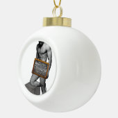 SlipperyJoe's Thanksgiving男hot 6パックabs un セラミックボールオーナメント (右)