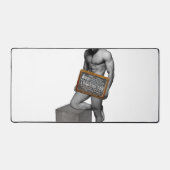 SlipperyJoe's Thanksgiving男hot 6パックabs un デスクマット (正面)