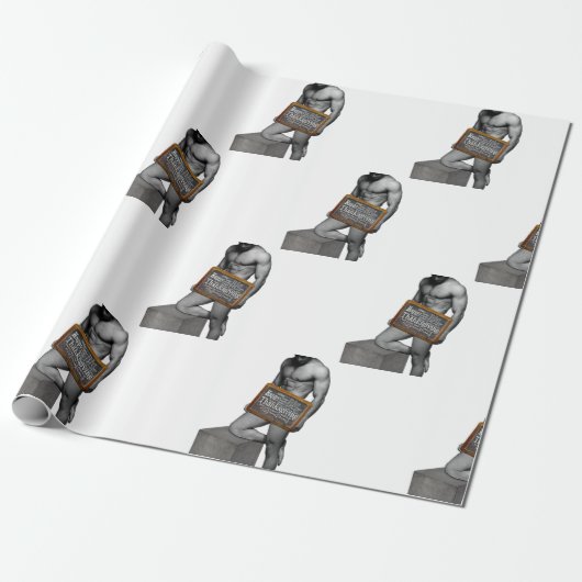 SlipperyJoe's Thanksgiving男hot 6パックabs un ラッピングペーパー (アンロールド)