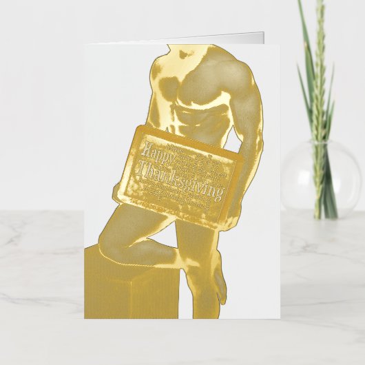 SlipperyJoe's Thanksgiving男hot 6パックabs un 箔シーズンカード (正面)