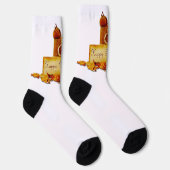 SlipperyJoe's Thanksgiving acorns leaves rope LGBT ソックス (右)