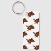 SlipperyJoe's Thanksgiving gobble responsibly live キーホルダー (正面)