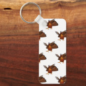 SlipperyJoe's Thanksgiving gobble responsibly live キーホルダー (正面)