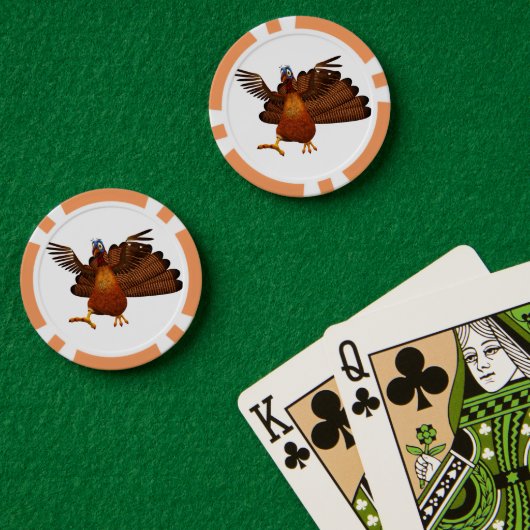 SlipperyJoe's Thanksgiving gobble responsibly live ポーカーチップ (ポーカーテーブル (ダブル))