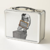 SlipperyJoe's Thanksgiving tradition muscular male メタルランチボックス (裏面)