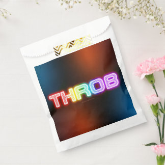 SlipperyJoe's throb 虹のようなグラデーションの厚みのある文字 フェイバーバッグ