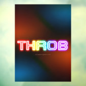 SlipperyJoe's throb 虹のようなグラデーションの厚みのある書体 ウィンドウサイン (シート3)
