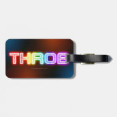 SlipperyJoe's throb 虹のようなグラデーションの厚みのある書体 ラゲッジタグ (裏面横)