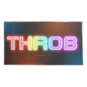 SlipperyJoe's throb 虹のようなグラデーションの厚みのある書体 枕カバー (裏面)