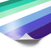 SlipperyJoe's Trans-Inclusiveゲイメンズプライド国旗 フォトプリント (角)