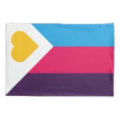 SlipperyJoe's Tricolor Polyamoryプライド国旗LGBTQI 枕カバー (裏面)