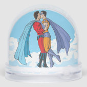 SlipperyJoe's two superheroes kissing flying carto (裏面)