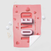 SlipperyJoe's Valentine's Day gifts romantic tone  ゴルフタオル (インサイチュ)