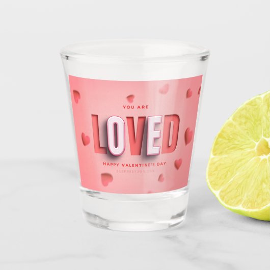 SlipperyJoe's Valentine's Day gifts romantic tone  ショットグラス (正面)