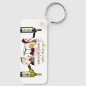 SlipperyJoe's Wine Glassesブドウ発酵ワインp キーホルダー (裏面)