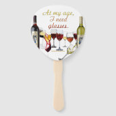 SlipperyJoe's Wine Glassesブドウ発酵ワインp ハンドファン (正面)