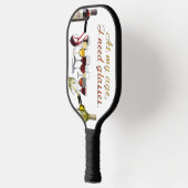 SlipperyJoe's Wine Glassesブドウ発酵ワインp ピックルボールラケット (左)