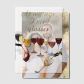 SlipperyJoe's Wine Glassesブドウ発酵ワインp ベラム紙招待状 (オフセット (カップル))