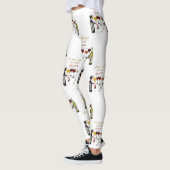 SlipperyJoe's Wine Glassesブドウ発酵ワインp レギンス (左)