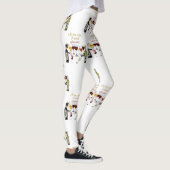 SlipperyJoe's Wine Glassesブドウ発酵ワインp レギンス (右)