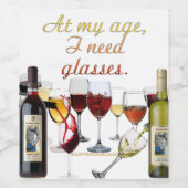 SlipperyJoe's Wine Glassesブドウ発酵ワインp ワインラベル (シングルラベル)