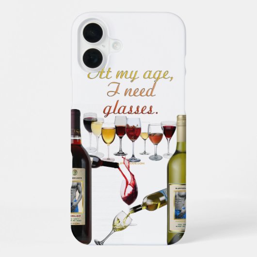 SlipperyJoe's Wine Glassesブドウ発酵ワインp iPhoneケース (裏面)