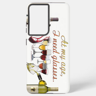 SlipperyJoe's Wine Glassesブドウ発酵ワインp Samsung Galaxy S21 Ultraケース