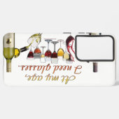 SlipperyJoe's Wine Glassesブドウ発酵ワインp Samsung Galaxyケース (左側面)