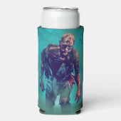 SlipperyJoe's zombie woodsハロウィーンの霧の木b スリム缶クーラー (Seltzer正面)