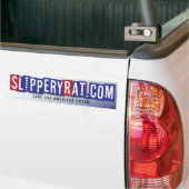 SlipperyRat.comのバンパーステッカー バンパーステッカー (トラック上)