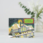 Slipperywindowのクリスマストレイン シーズンポストカード (スタンド正面)