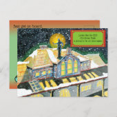 Slipperywindowのクリスマストレイン シーズンポストカード (正面/裏面)