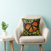 Slipperywindow著マダラチョウパターン クッション (椅子)