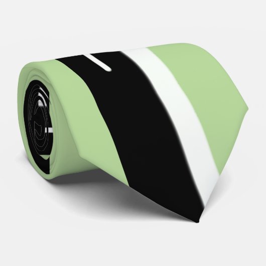 Slipperywindow著強いアールデコのライムグリーン ネクタイ (ロール)